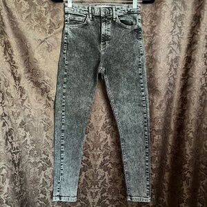 Topshop Jamie Stretchy Acid Wash Jean Preowned Size W28 L30